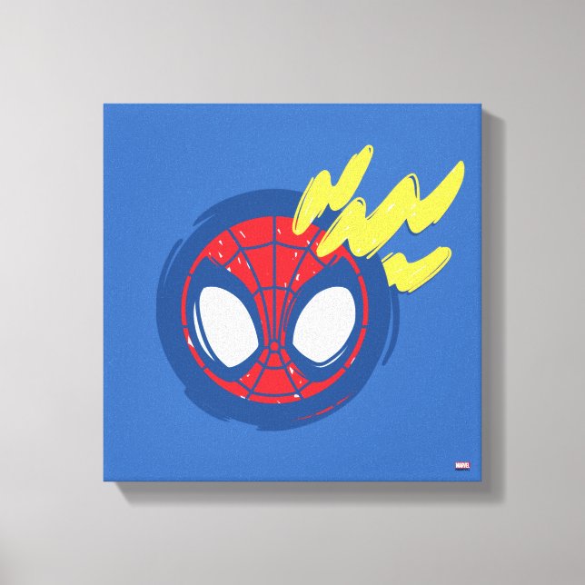 Spidey-Sense Doodle Canvas Print (Front)