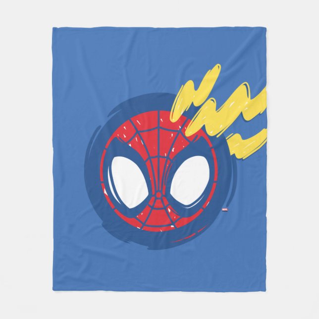 Spidey-Sense Doodle Fleece Blanket (Front)