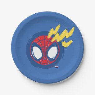 Spidey-Sense Doodle Paper Plates
