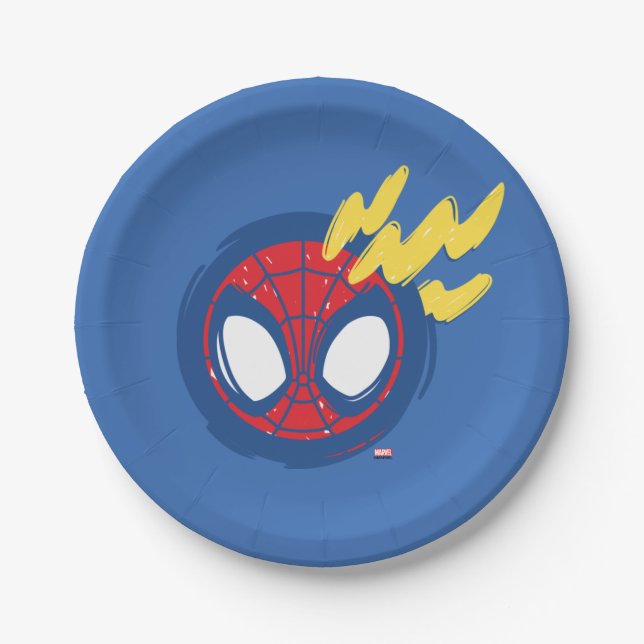 Spidey-Sense Doodle Paper Plates (Front)