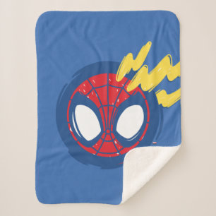 Spidey-Sense Doodle Sherpa Blanket