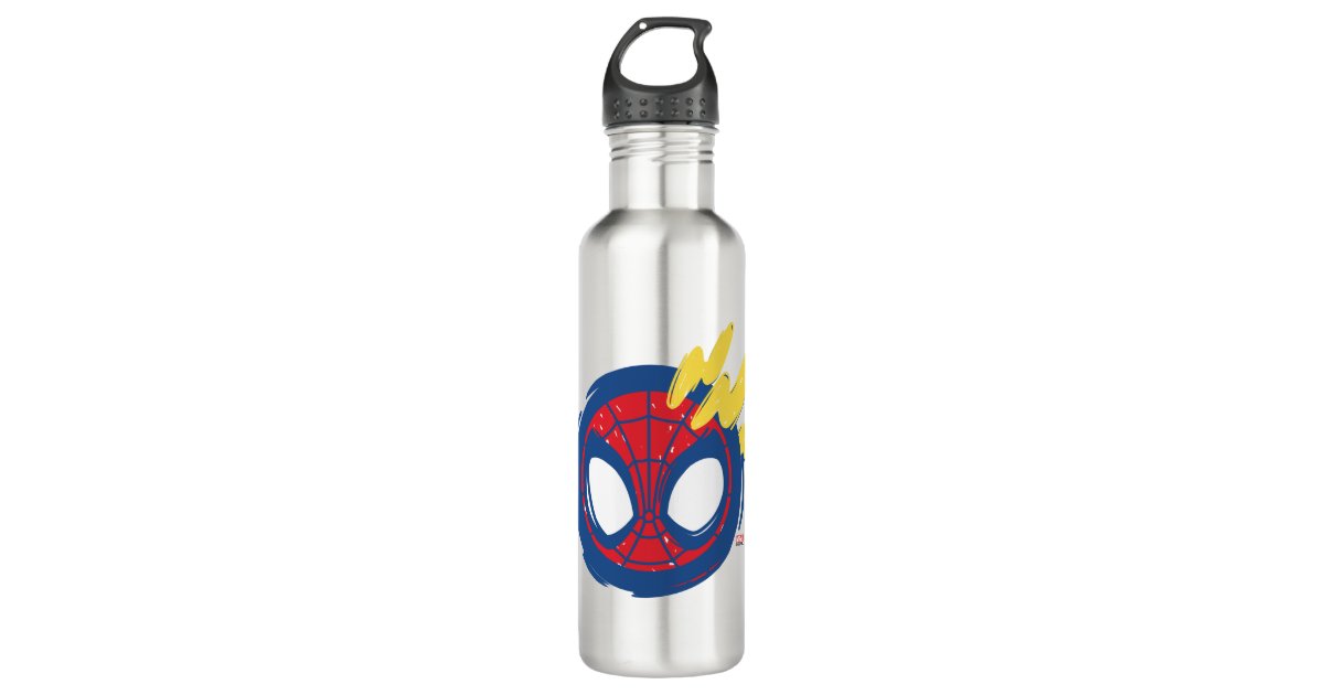 Marvel Spiderman In Action 24 Oz. Leak Proof Single Wall Plastic Water  Bottle