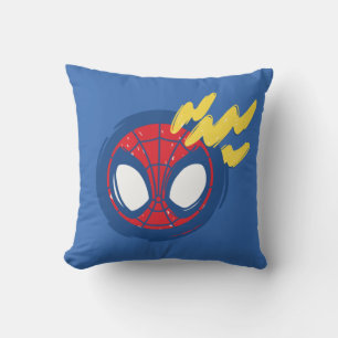 Spidey-Sense Doodle Throw Pillow