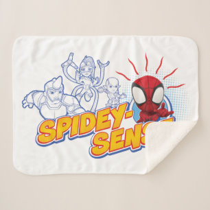 Spidey-Sense Outline Graphic Sherpa Blanket