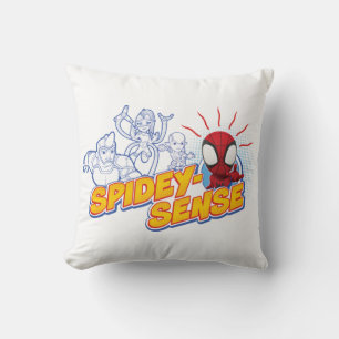 Spidey-Sense Outline Graphic Throw Pillow