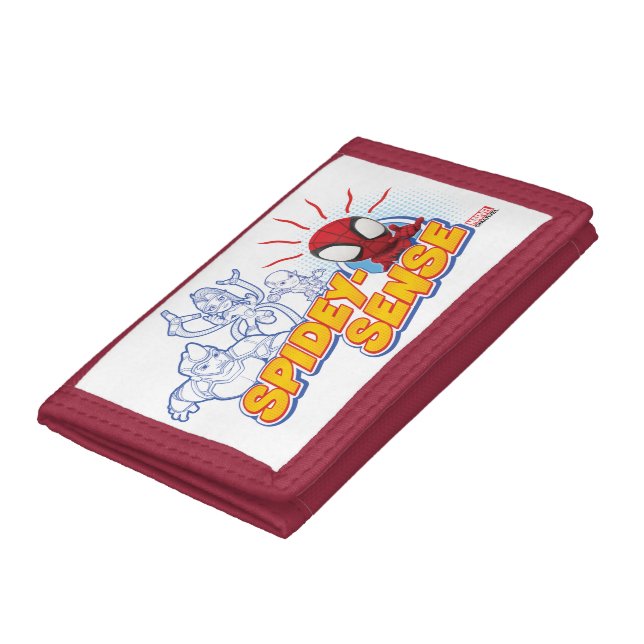 Spidey-Sense Outline Graphic Trifold Wallet (Bottom)