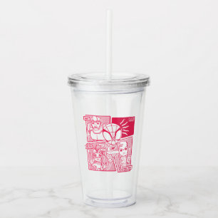 Spidey-Sense Villain Comic Graphic Acrylic Tumbler