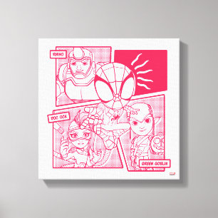 Spidey-Sense Villain Comic Graphic Canvas Print