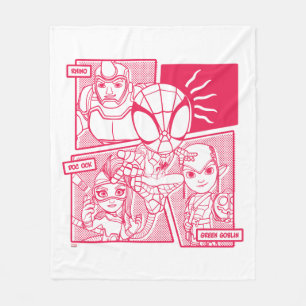 Spidey-Sense Villain Comic Graphic Fleece Blanket