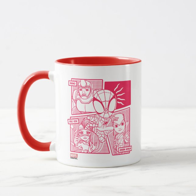 Spidey-Sense Villain Comic Graphic Mug (Left)