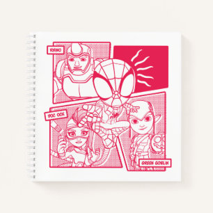 Spidey-Sense Villain Comic Graphic Notebook