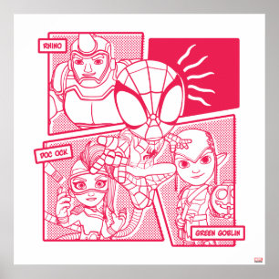 Spidey-Sense Villain Comic Graphic Poster