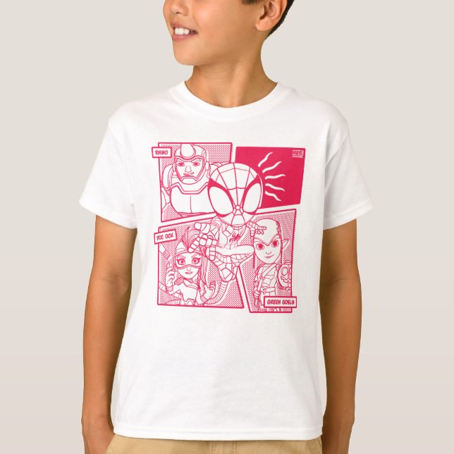 Spidey-Sense Villain Comic Graphic T-Shirt (Front)