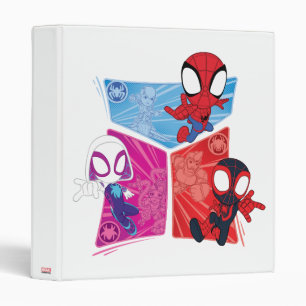 Spidey Team Action Panel Graphic 3 Ring Binder