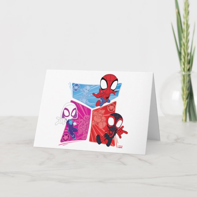 Spidey Team Action Panel Graphic Card (Front)