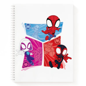 Spidey Team Action Panel Graphic Notebook