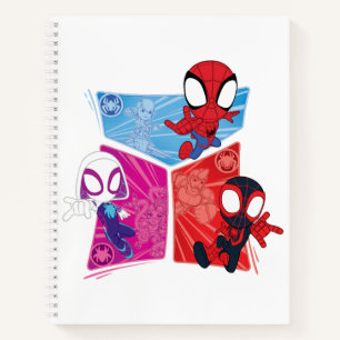 Spidey Team Action Panel Graphic Notebook