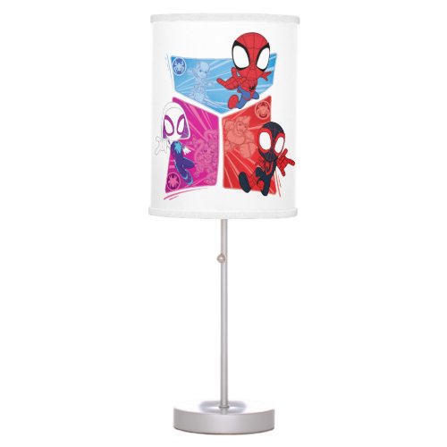 Spidey Team Action Panel Graphic Table Lamp