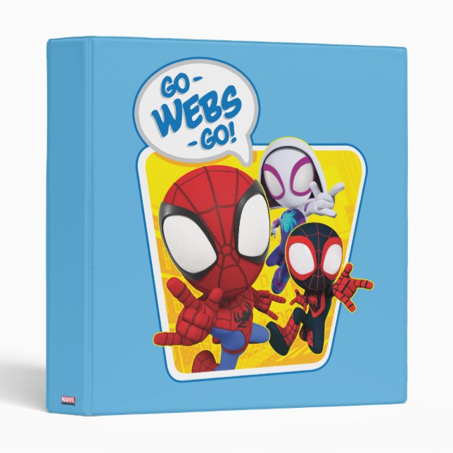 Spidey Team: Go-Webs-Go! 3 Ring Binder (Front/Spine)