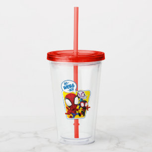 Spidey Team: Go-Webs-Go! Acrylic Tumbler