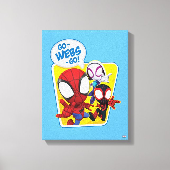 Spidey Team: Go-Webs-Go! Canvas Print (Front)
