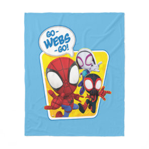 Spidey Team: Go-Webs-Go! Fleece Blanket