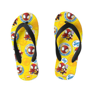 Spidey Team: Go-Webs-Go! Kid's Flip Flops