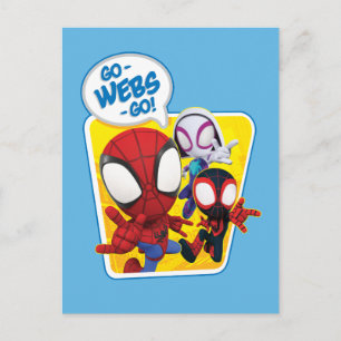 Spidey Team: Go-Webs-Go! Postcard