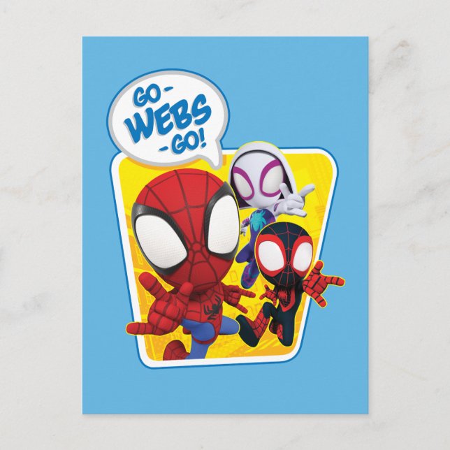 Spidey Team: Go-Webs-Go! Postcard (Front)
