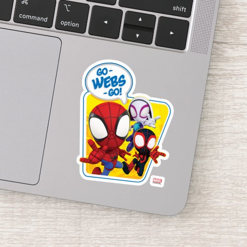 Spidey Team Go_Webs_Go Sticker