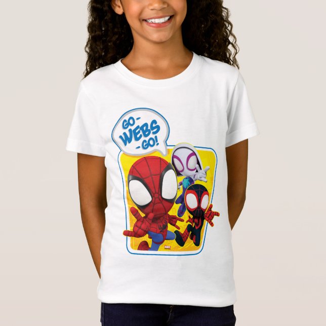 Spidey Team: Go-Webs-Go! T-Shirt (Front)