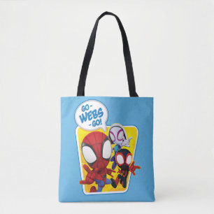 Spidey Team: Go-Webs-Go! Tote Bag