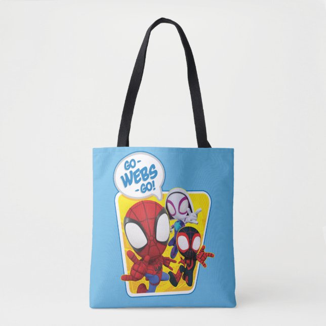 Spidey Team: Go-Webs-Go! Tote Bag (Front)