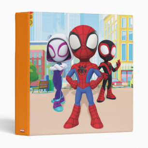 Spidey Team In Town 3 Ring Binder