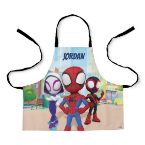 Spidey Team In Town Apron