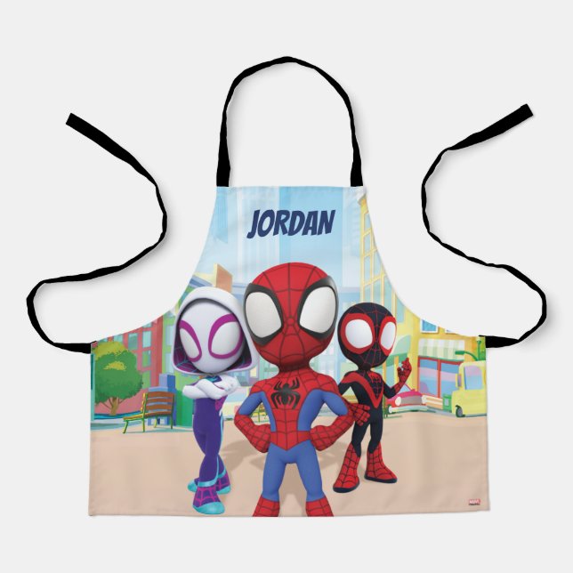 Spidey Team In Town Apron (Front)