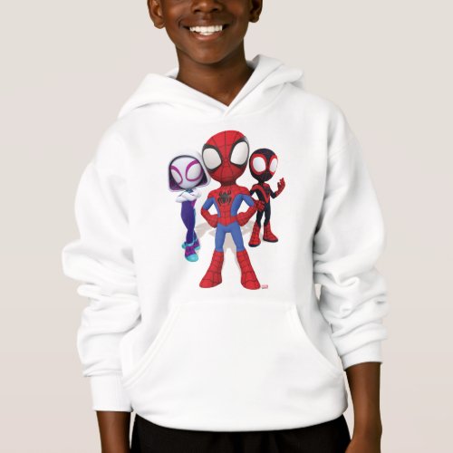 Spidey Team In Town Hoodie