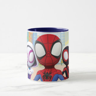 Spidey Team In Town Mug
