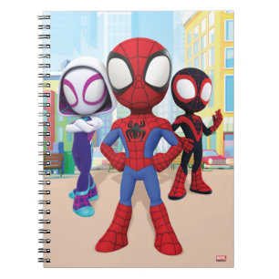 Spidey Team In Town Notebook