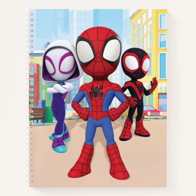 Spidey Team In Town Notebook (Front)
