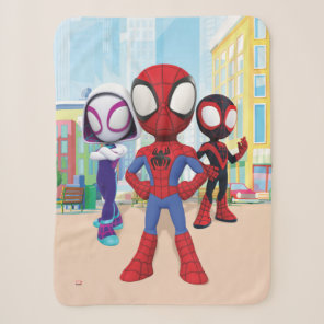 Spidey Team In Town Sherpa Blanket