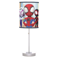 Spidey Team In Town Table Lamp