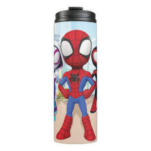 Spidey Team In Town Thermal Tumbler