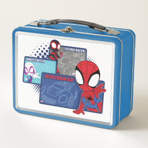 Spidey Team Racing Cars Metal Lunch Box