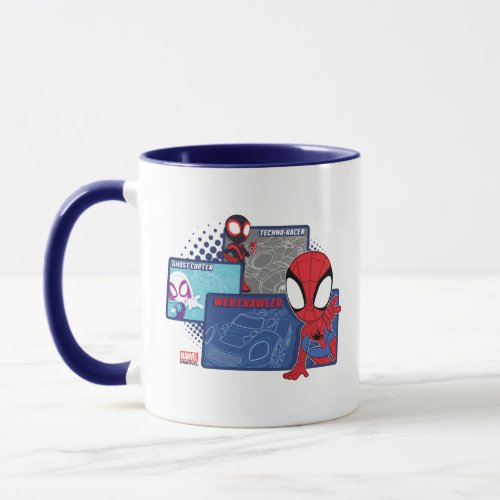 Spidey Team Racing Cars Mug