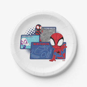 Spidey Team Racing Cars Paper Plates