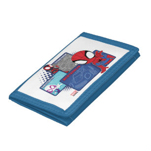 Spidey Team Racing Cars Tri-fold Wallet
