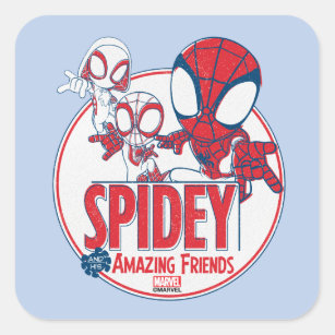 Spidey and His Amazing Friends Spider-verse Waterbottle Stickers Marvel  Stickers MacBook Stickers Miles Morales Spider-gwen Spider-man 