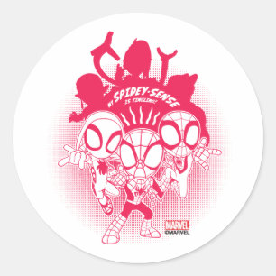 Spidey Team Spidey-Sense Graphic Classic Round Sticker