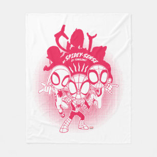 Spidey Team Spidey-Sense Graphic Fleece Blanket